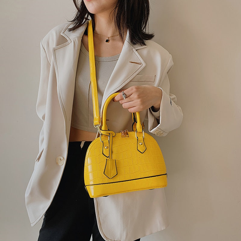 Bolsas femininas com alça superior de designer de luxo e coloridas